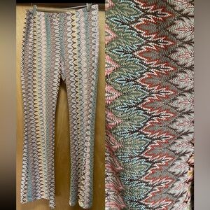 LAST CHANCE Sheer Zigzag Patterned Flares